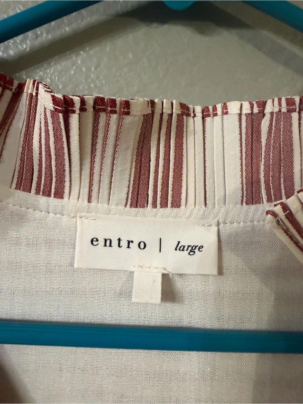 Entro Striped V-Neck Swing Dress - Picture 2 of 6